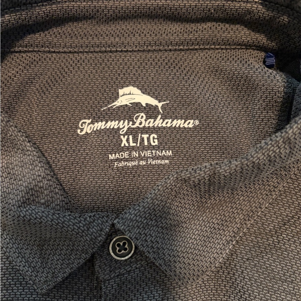 Tommy Bahama Charcoal Polo Shirt - Picture 2 of 2